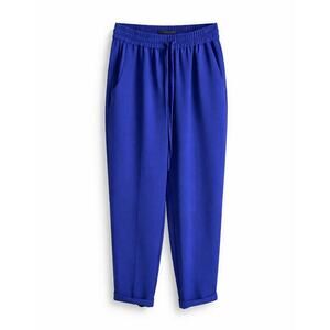 J. Crew Blue Drapey Drawstring Pants Mid Rise Women's 0 Elastic Waist Crepe